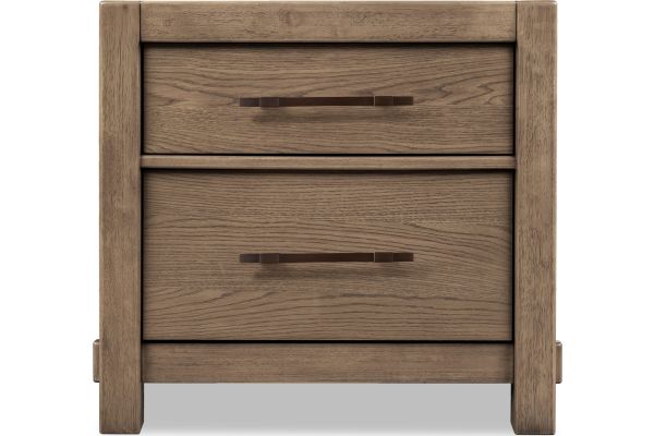 Roycroft Harvest Wood Two Drawer Nightstand
