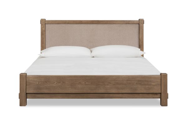 Roycroft Butternut/Harvest Wood Queen Panel Bed