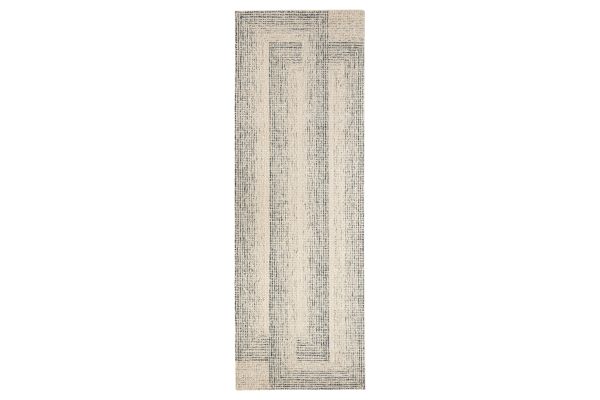 Laid Back Luxe Concentric Rings Ivory Blue 2'8