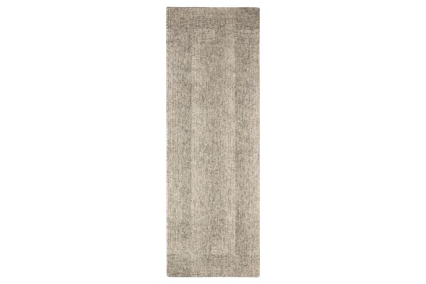 Laid Back Luxe Concentric Rings Gray Ivory 2'8