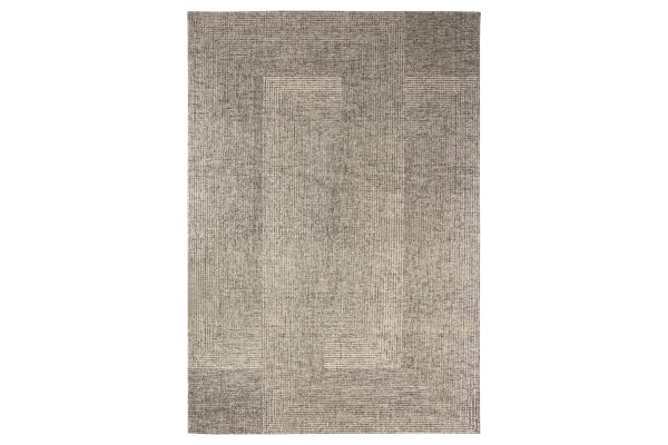 Laid Back Luxe Concentric Rings Gray Ivory 12' X 15' Rug