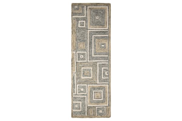 Laid Back Luxe Geo Blocks Multi  2'8