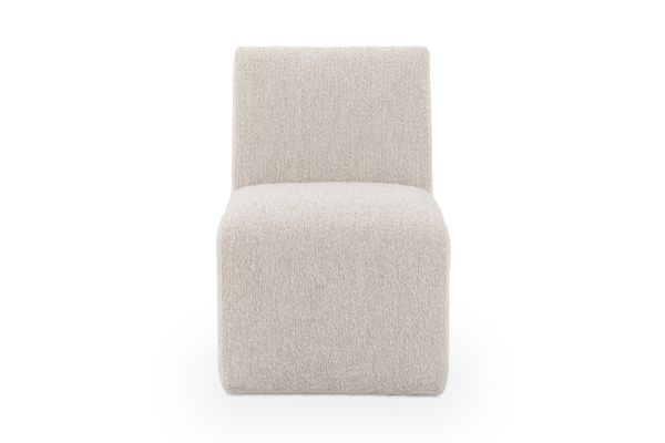 Brighton Coastal Sand Dining Chair with Casters