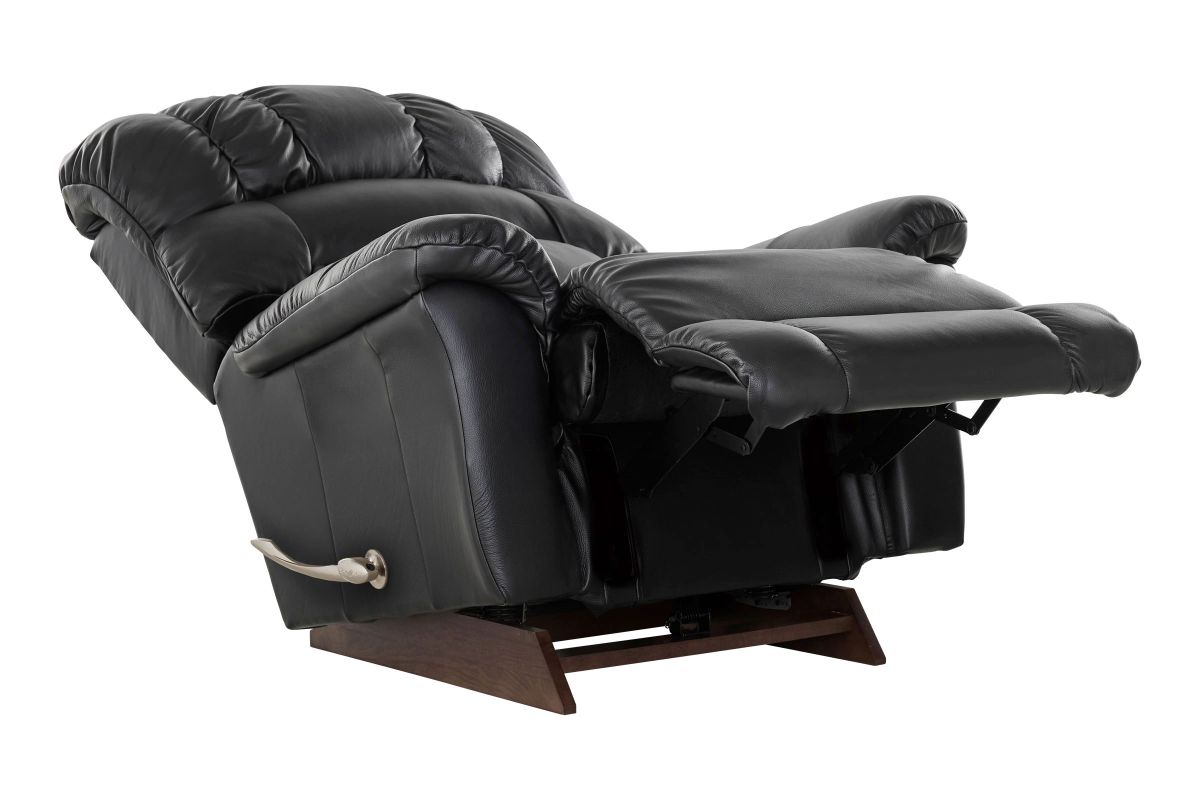 Randell Black Leather Rocker Recliner La-Z-Boy by Shaquille O'neal