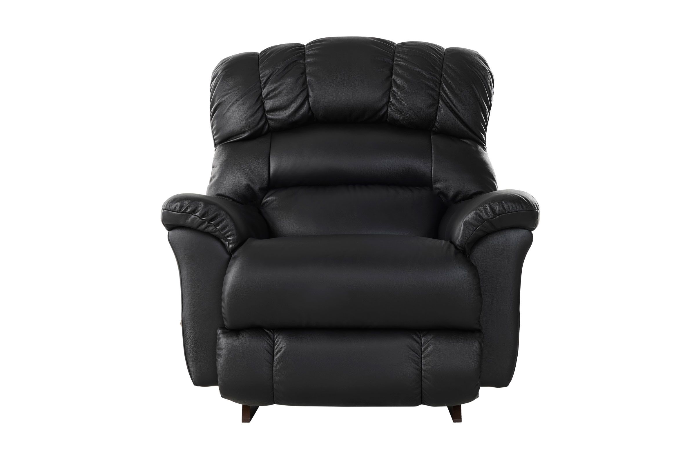 Randell Black Leather Rocker Recliner La-Z-Boy by Shaquille O'neal
