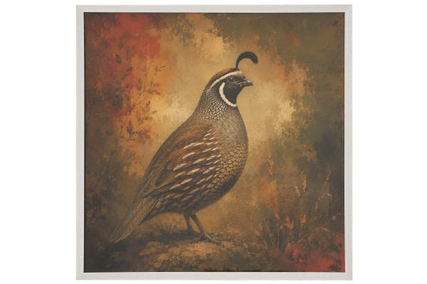Autumn Quail Study Wall Decor