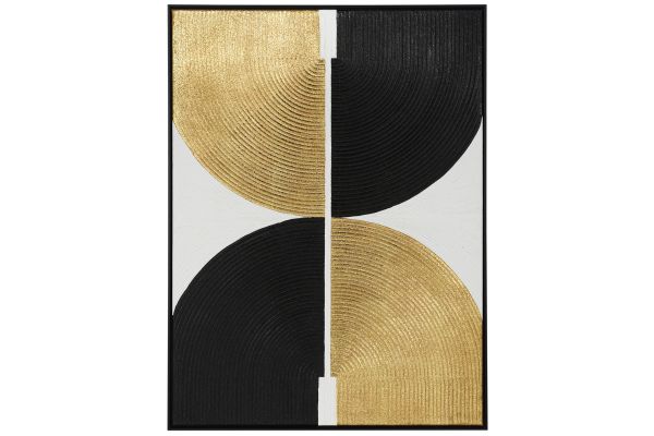 Black Gold White Wall Decor
