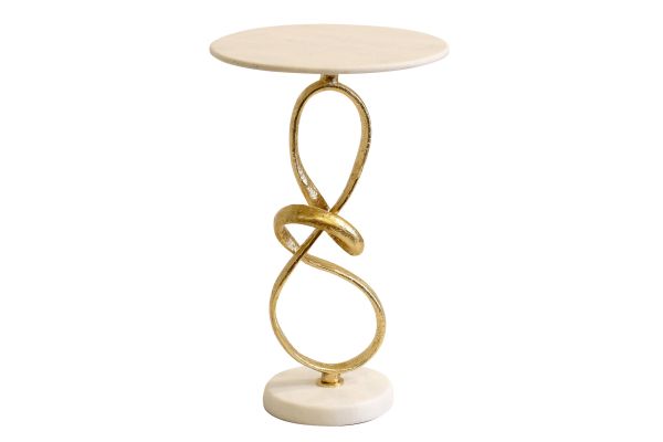 Hand Crafted Abstract Twist Side Table