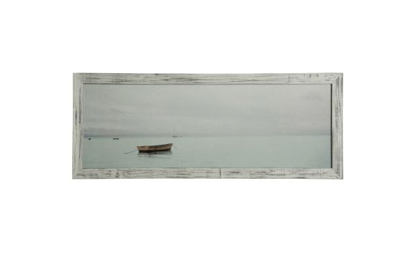 Solitude On The Lake Textured Framed Print Wall Decor