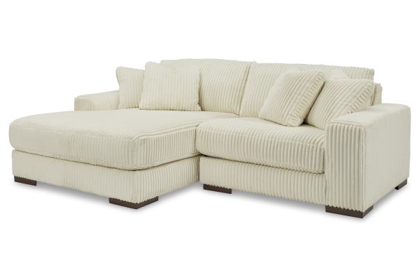 Lindyn Ivory 2-Piece Sectional with Left Arm Facing Chaise