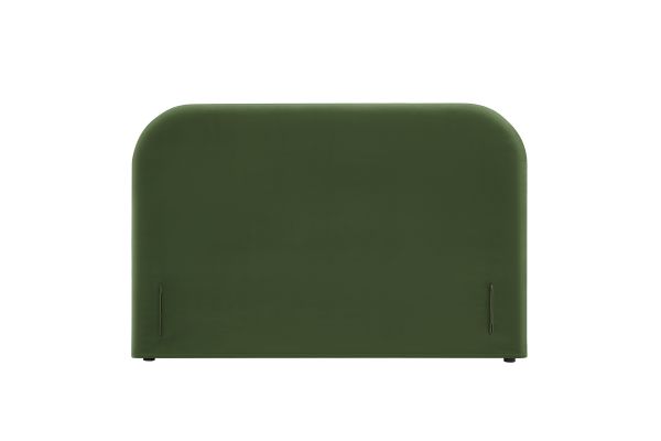 Keynote Moss Green Queen Size Stain-Resistant Performance Velvet Headboard