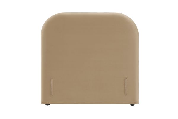Keynote Taupe Twin Stain-Resistant Performance Velvet Headboard