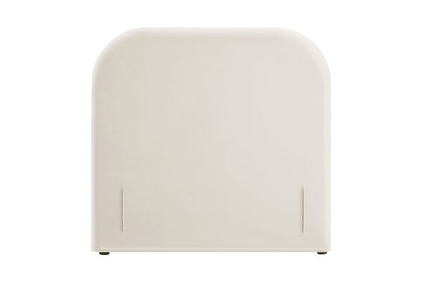 Keynote Alabaster Twin Stain-Resistant Performance Velvet Headboard
