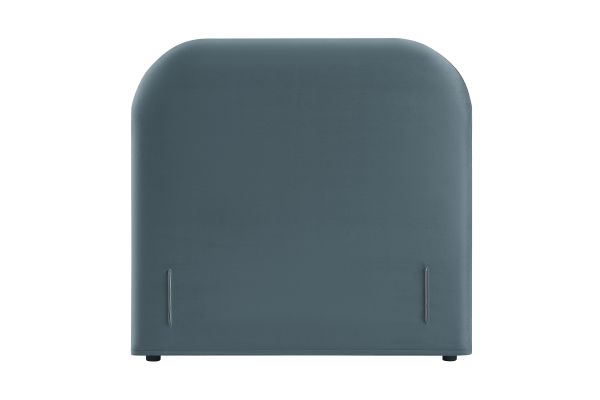 Keynote Cadet Blue Twin Stain-Resistant Performance Velvet Headboard