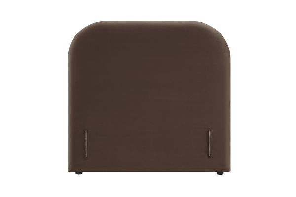 Keynote Chocolate Brown Twin Stain-Resistant Performance Velvet Headboard