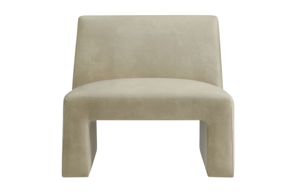 Amita Mineral Vegan Leather Armless Accent Chair
