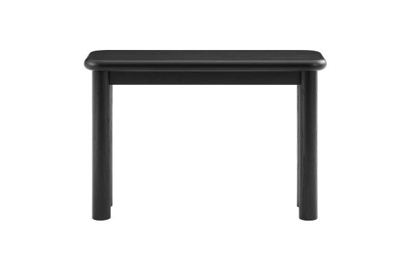 Alvia Black Oak Wood Console Table