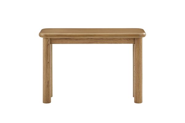 Alvia Weathered Oak Wood Console Table