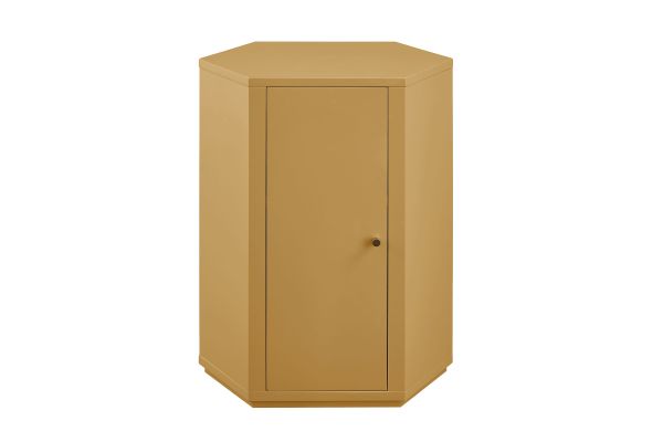 Kade Mustard Faceted Semi-Gloss Side Table