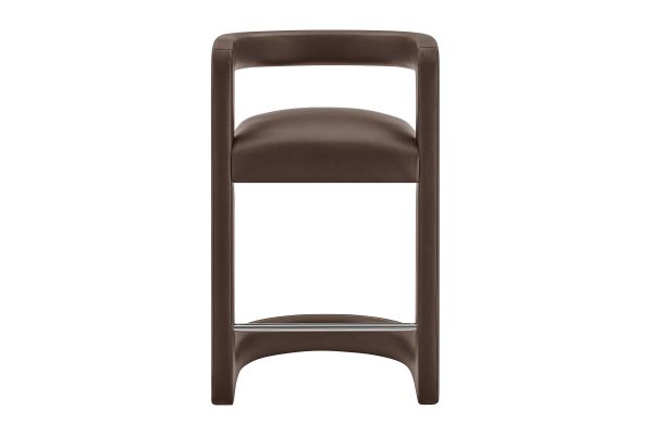 Winslow Espresso Premium Vegan Leather Counter Stool