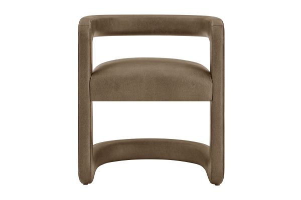 Winslow Mushroom Premium Vegan Leather Dining Chair