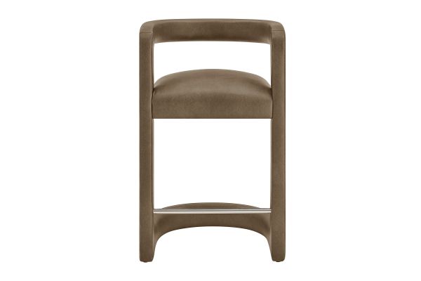 Winslow Mushroom Premium Vegan Leather Counter Stool