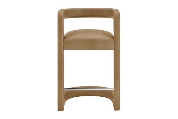 Winslow Toast Premium Vegan Leather Counter Stool