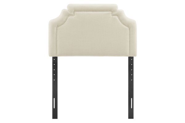 Magnolia Ecru Upholstered Fabric Twin Size Headboard