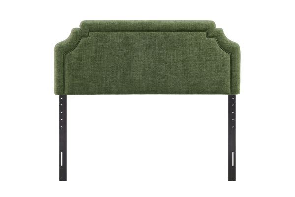 Magnolia Foliage Upholstered Fabric Full Size Headboard