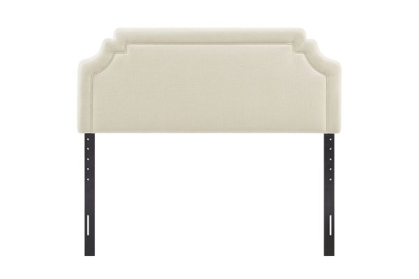 Magnolia Ecru Upholstered Fabric King Size Headboard