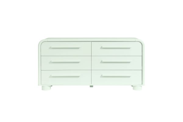 Bellamy Sage Curved 6-Drawer Dresser
