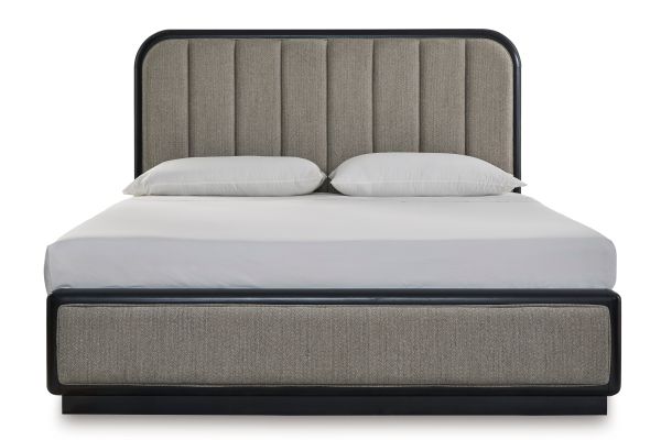Rowanbeck King Upholstered Panel Bed