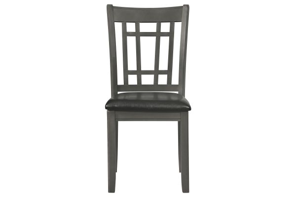 Lavon Black/Medium Grey Wood Dining Side Chair 