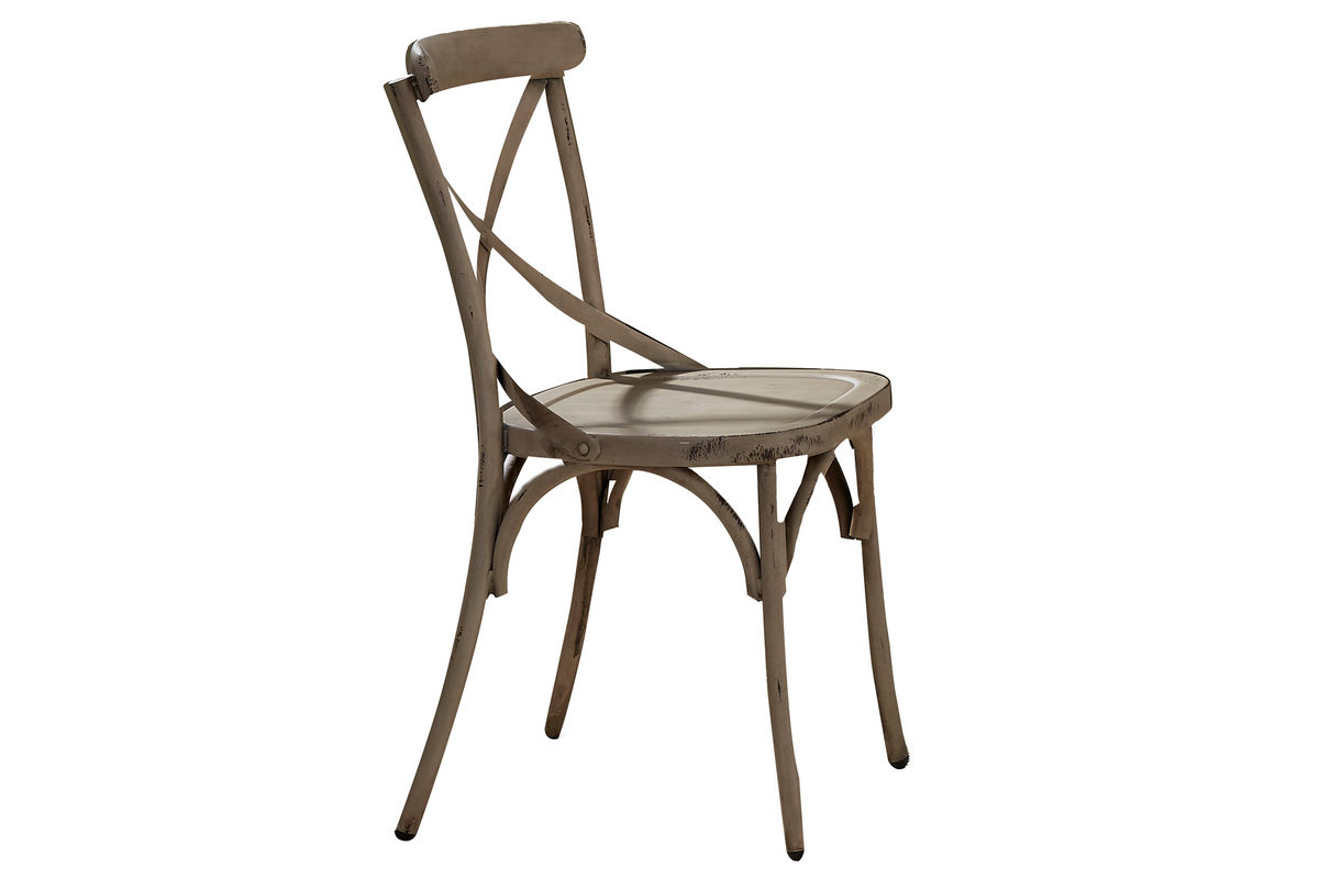 Vintage XBack White Side Chair at GardnerWhite