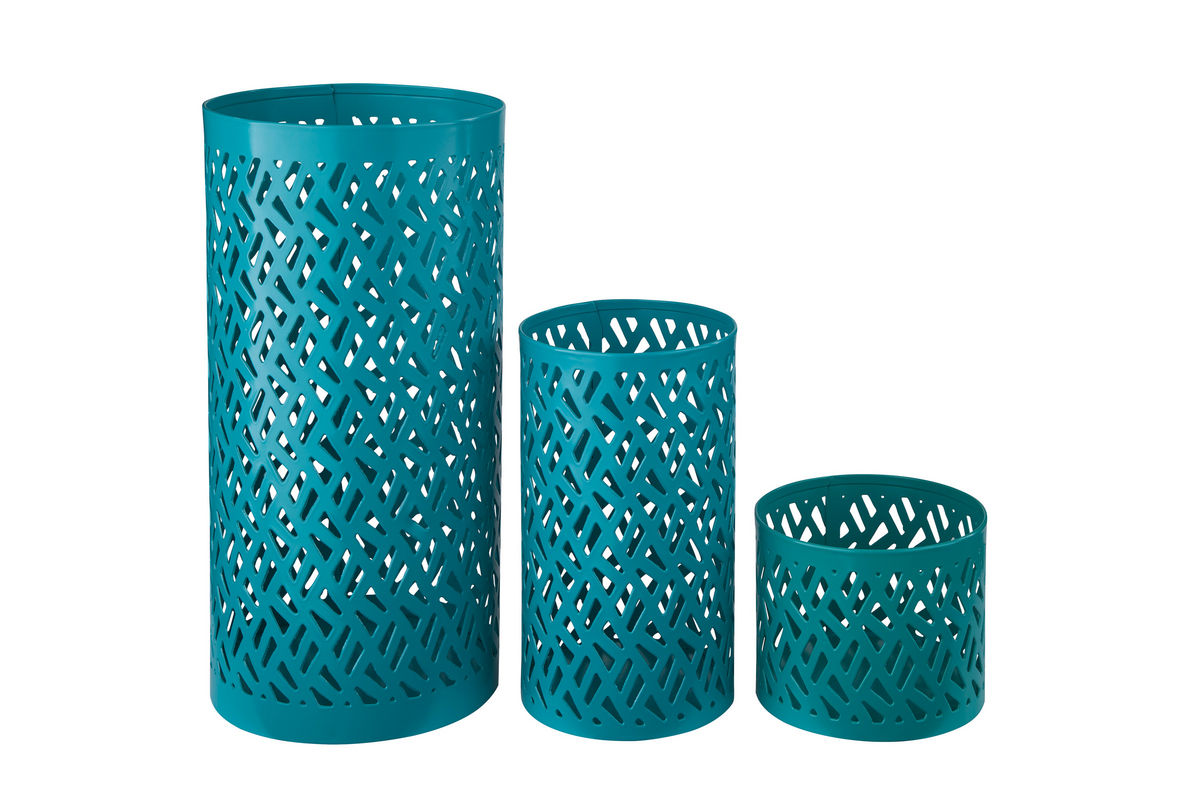 Caelan Aqua Candle Holders by Ashley at GardnerWhite