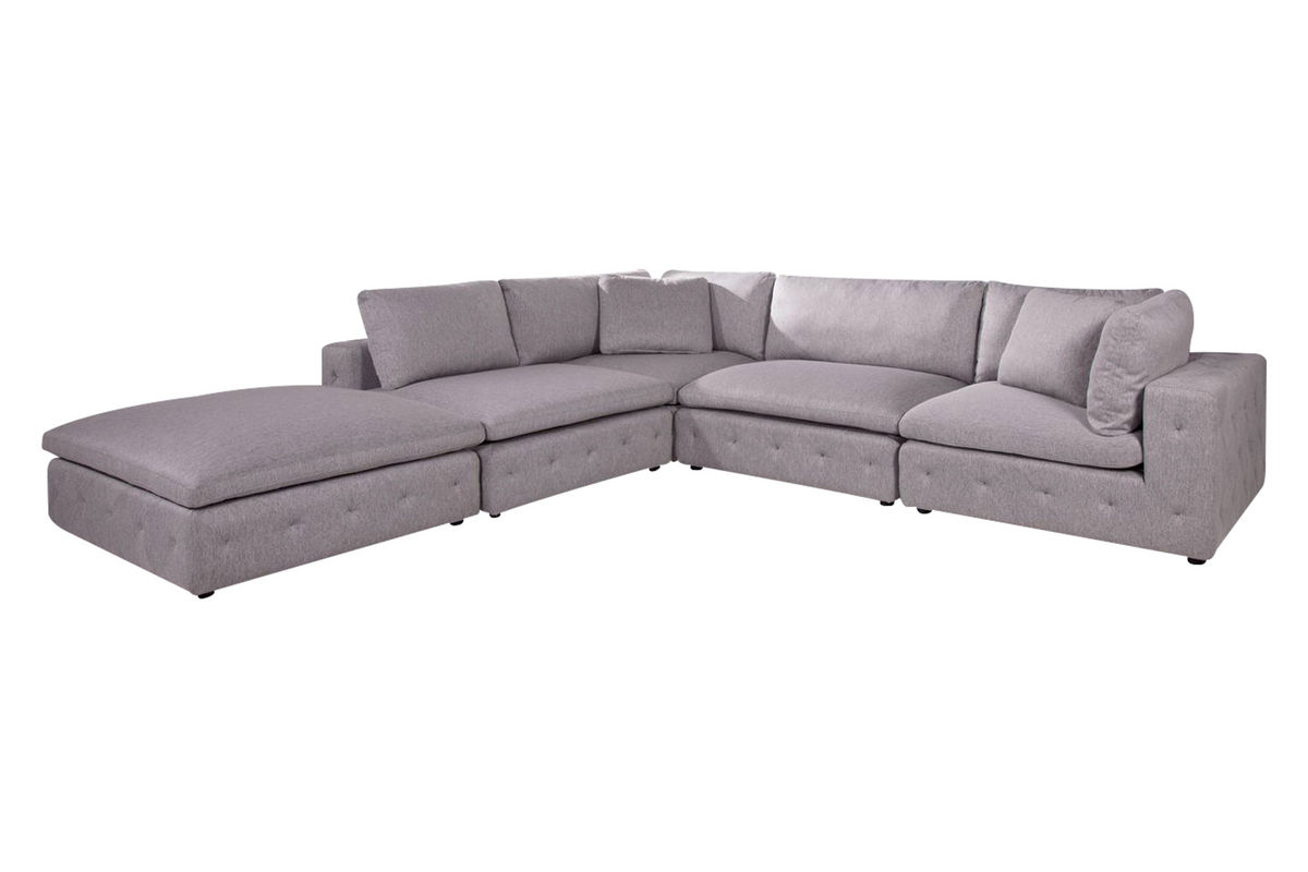 Nemo 4Piece Microfiber Sectional + Matching Ottoman at GardnerWhite