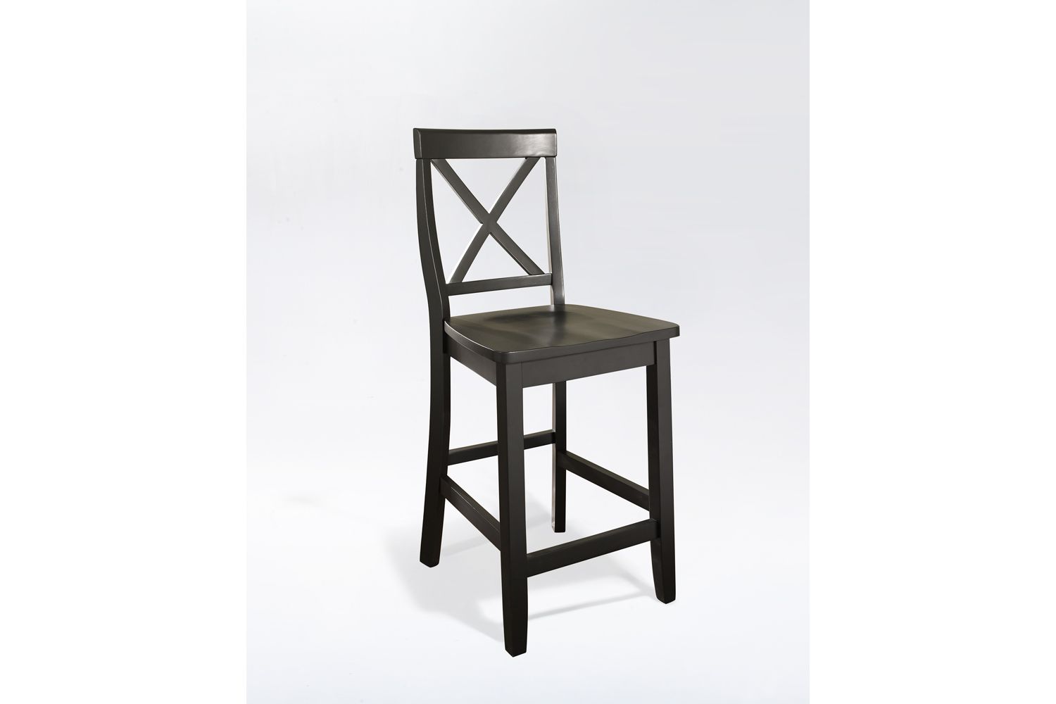 XBack Bar Stool in Black, Set of Two at GardnerWhite