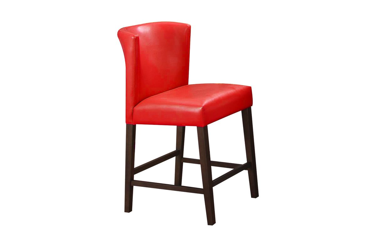 Fleming Red Pub Stool at GardnerWhite