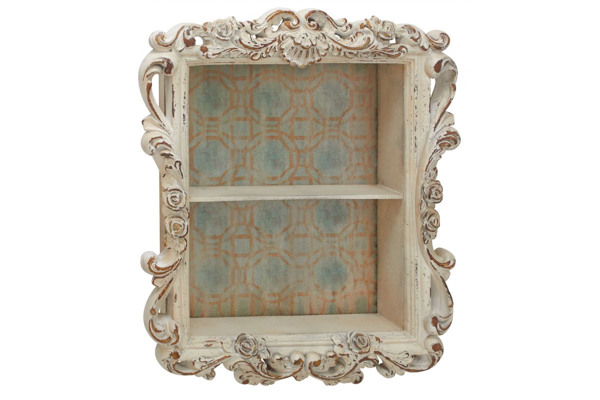 Rustic Elegance Distressed 2Shelf Wall at GardnerWhite