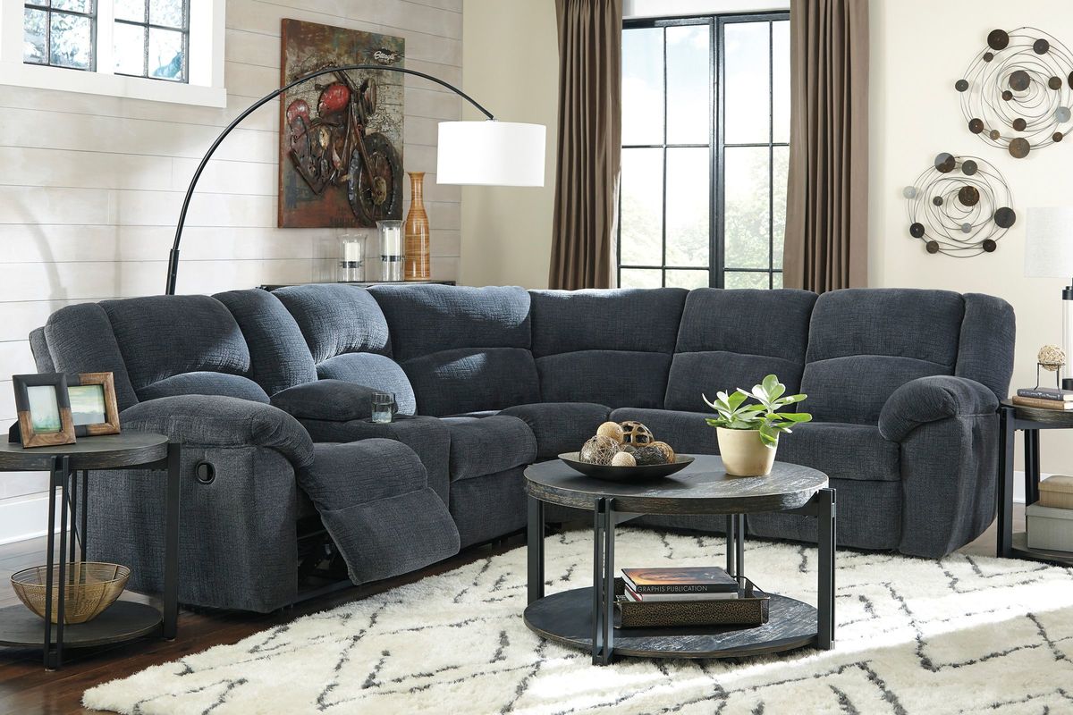 Simpson Microfiber Sectional at GardnerWhite