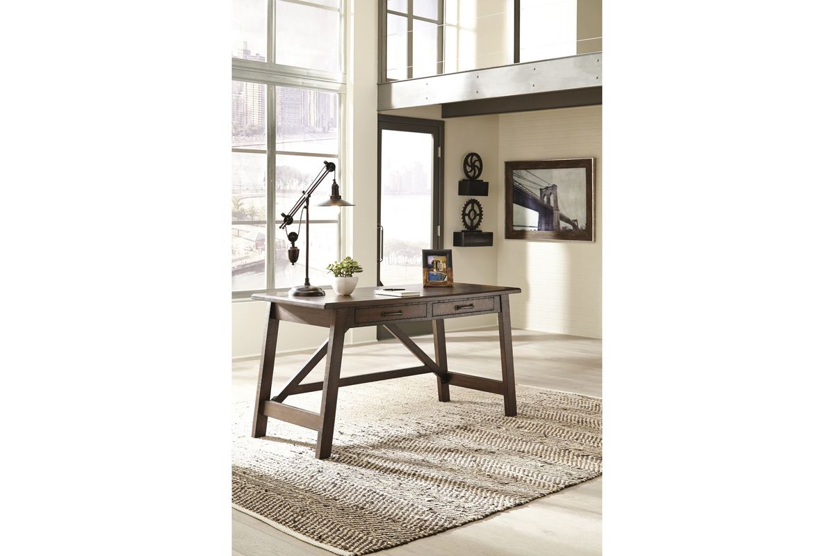 Baldridge Home Office Large Leg Desk by Ashley at GardnerWhite