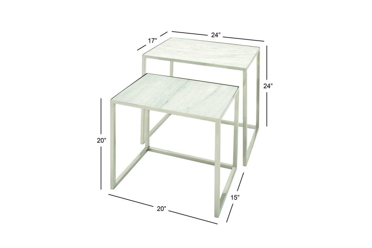 Modern Reflections Rectangle Nesting Tables (Set of 2)