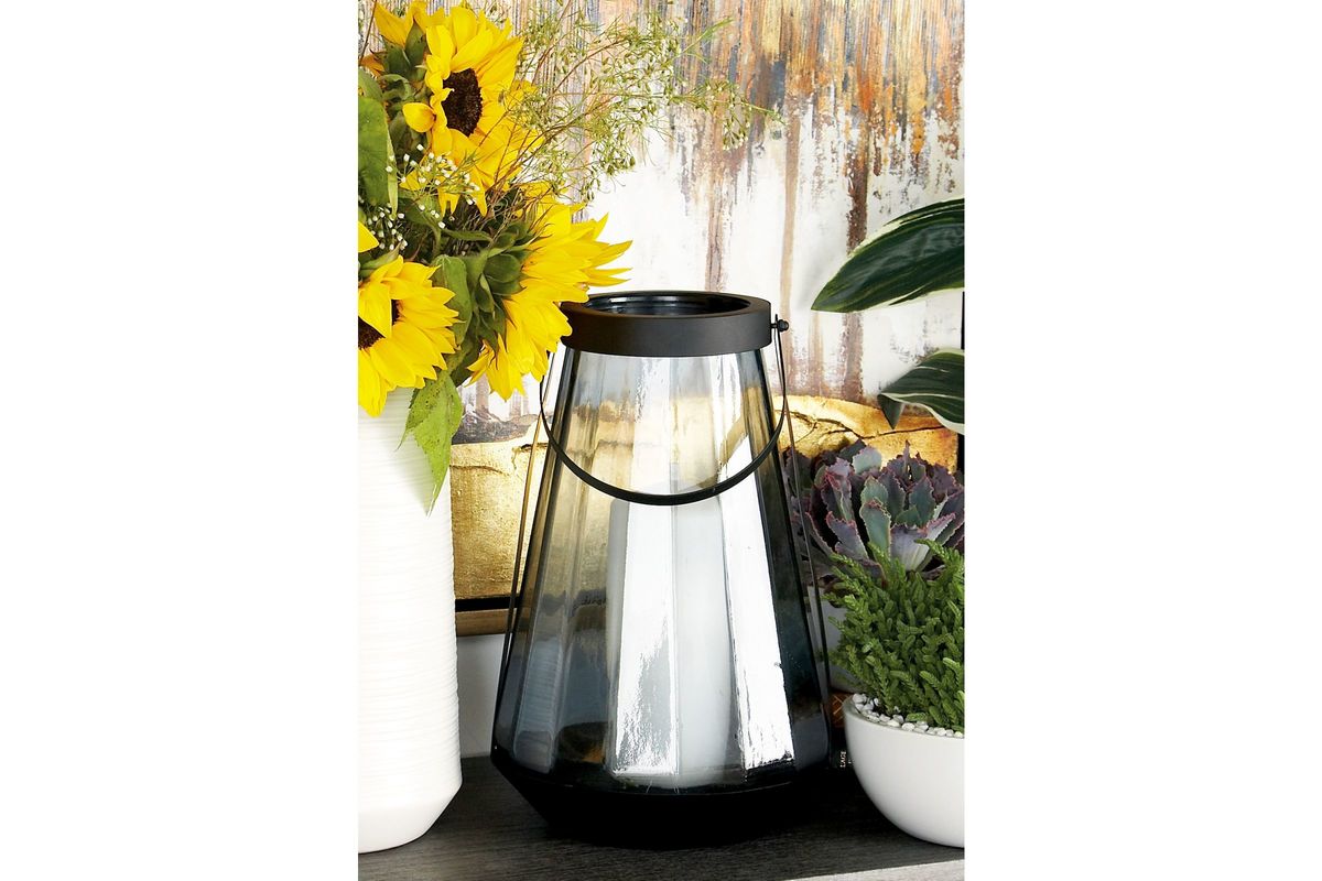 Modern Reflections Tall Inverted FunnelShaped Lantern