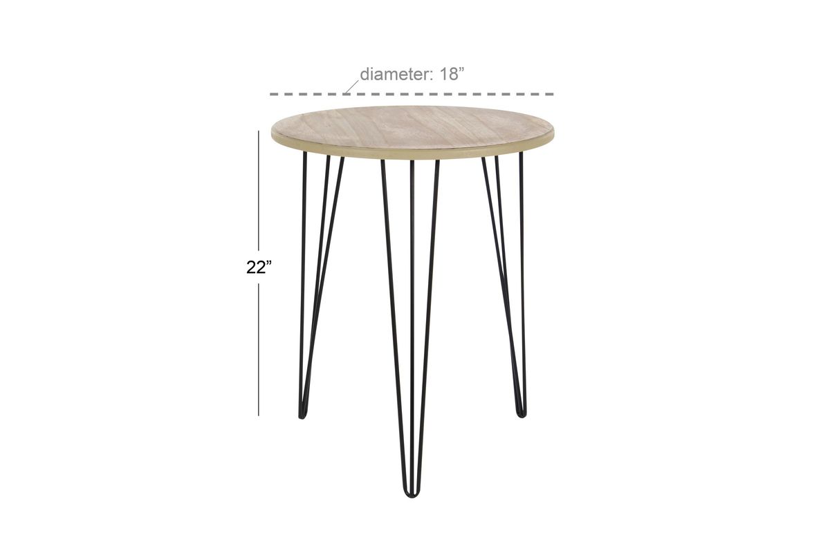 Modern Reflections Wood Accent Table at GardnerWhite