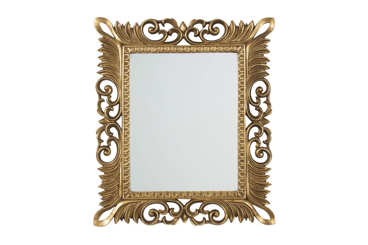 Denisha Accent Mirror in Antique Gold Finish by Ashley