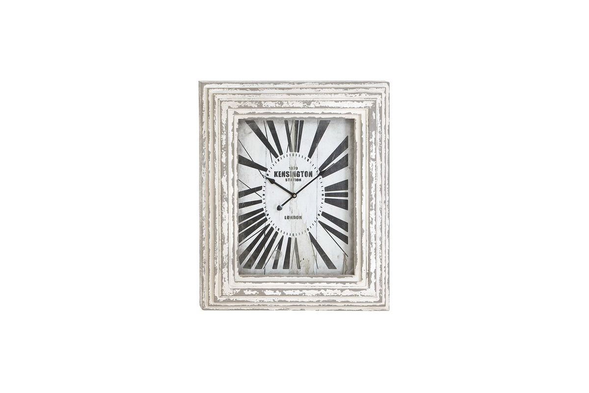 London Inspired Whitewash Wall Clock at GardnerWhite