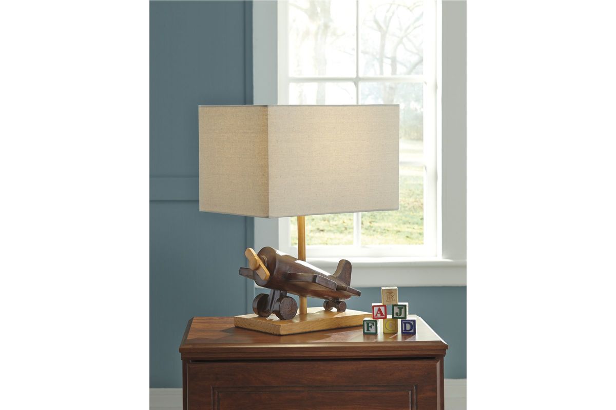 Nicolas Airplane Table Lamp by Ashley at GardnerWhite