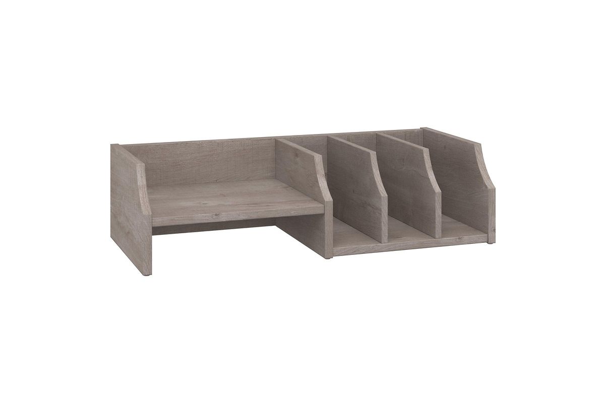 Key West Desktop Organizer in Washed Grey by Bush at GardnerWhite
