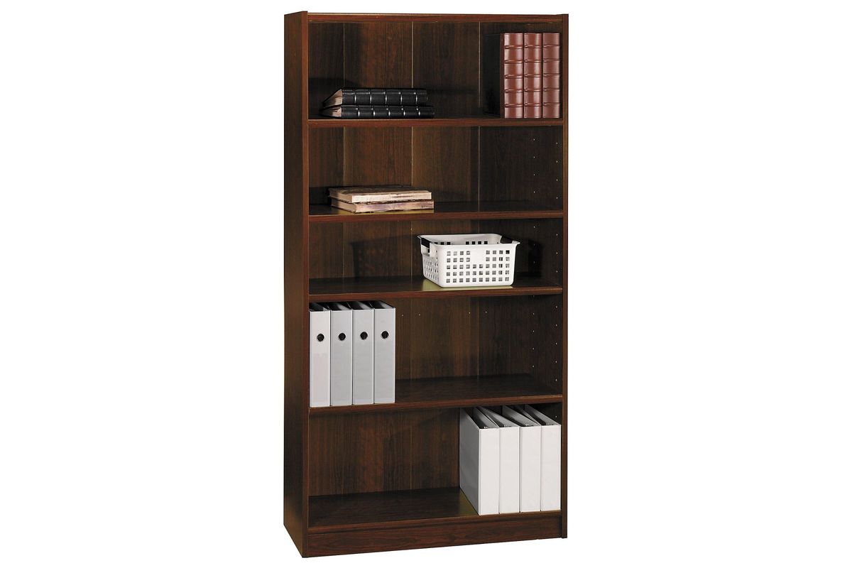 Universal 5Shelf Bookcase in Vogue Cherry by Bush at GardnerWhite