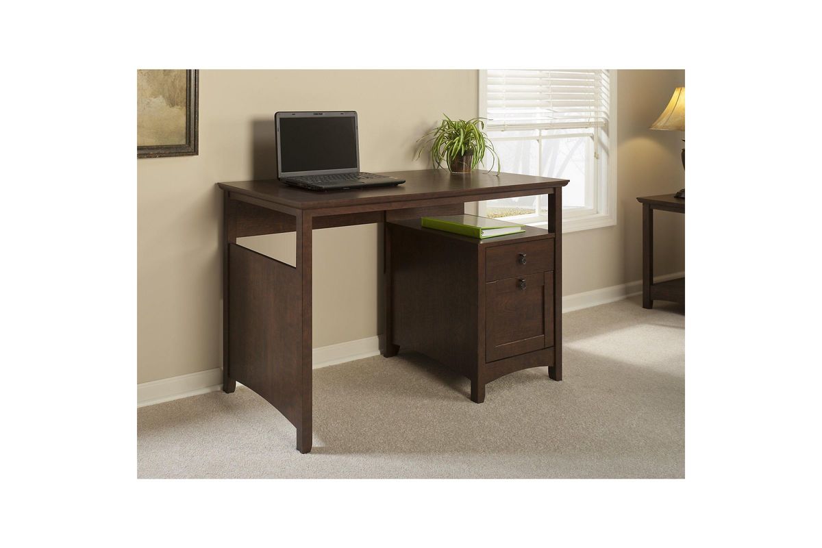Buena Vista Home Office Desk in Madison Cherry by Bush